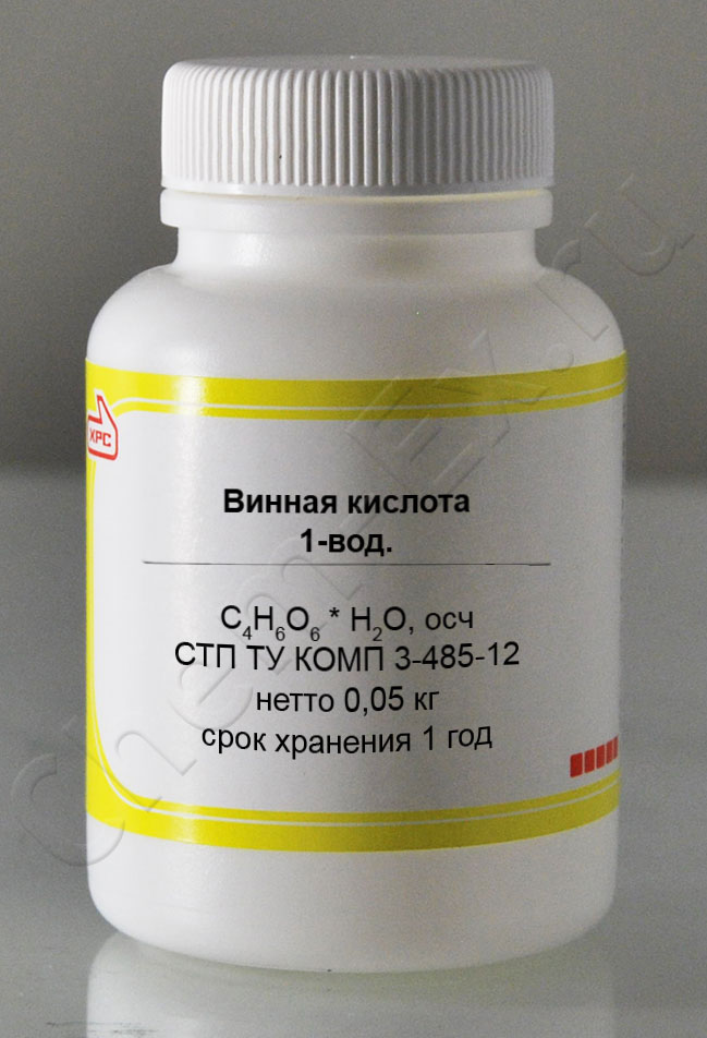 Винная кислота 1-вод. (осч) (Компонент-Реактив) в Уфе
