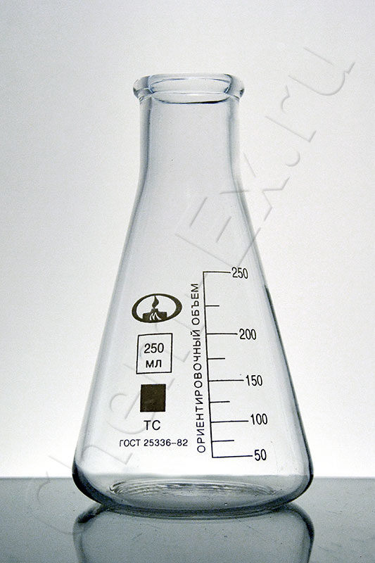 Колба КН-2-250, d-34 мм со шкалой ТС (10000832) Колба КН-2-250, d-34 мм со шкалой ТС (10000832)