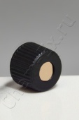 Крышка для виалы черная, d 13 мм, с отверстием, с бежевой септой из PTFE / силикона (арт. HM-4463) в Уфе