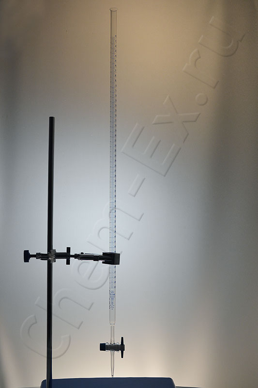 Бюретка с тефлоновым краном 1-1-1-50-0,1 (кл. AS)  (IsoLab 017.02.050) в Уфе