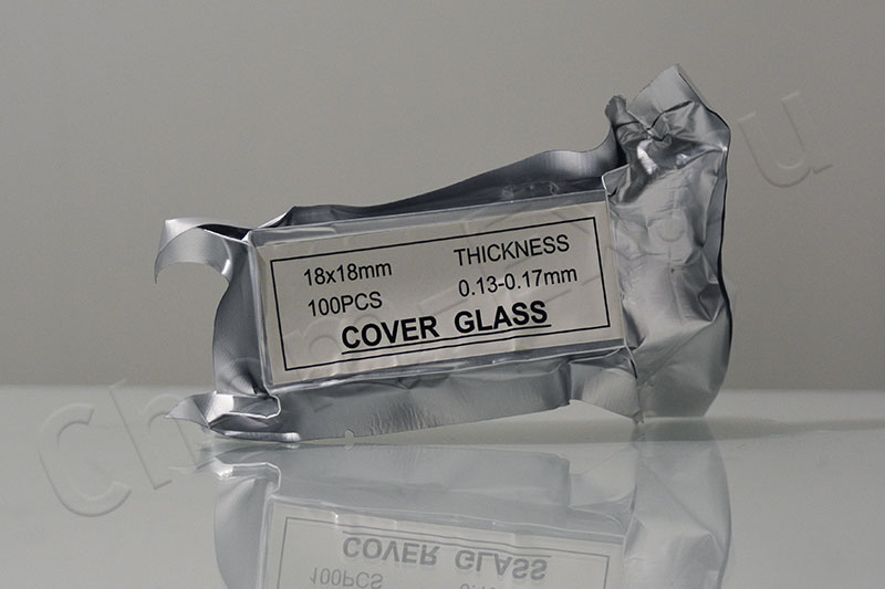 Стекло покровное для микропрепаратов 18х18 мм (уп=100 шт) (7201) в Уфе