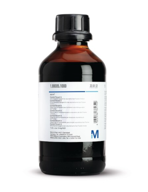 CombiTitrant 1, для однокомп. титрования 1 ml=ca.1 mg H2O Aquastar™ (Merck 1.88001.1000) 1 л. в Уфе