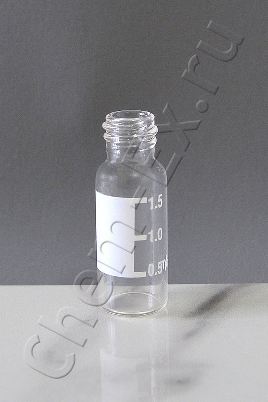 Виала 2 мл, светлое стекло 7.0, d 11,6х32 мм, с резьбой (8-425), со шкалой (арт. HM-4427) в Уфе