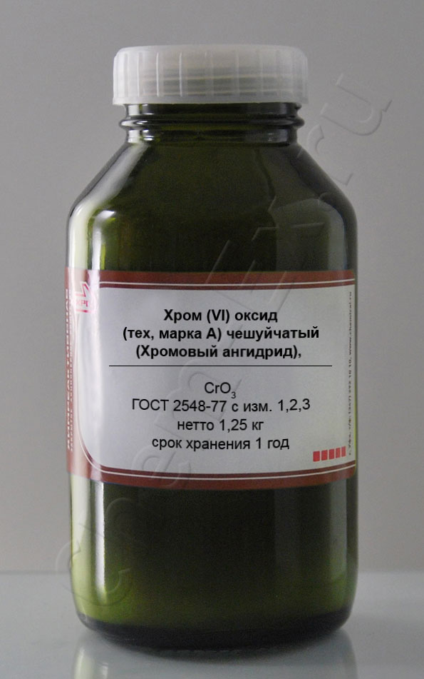 Хром (VI) оксид (тех, марка А) чешуйчатый (Хромовый ангидрид) в Уфе