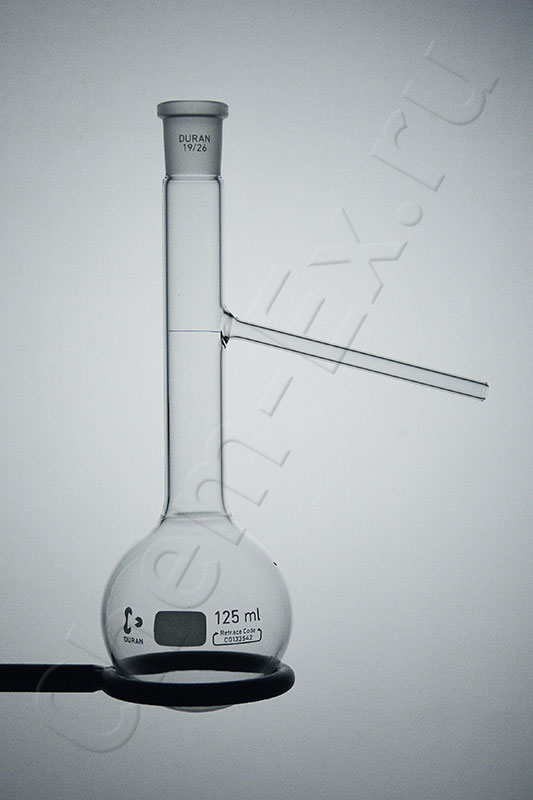 Колба Энглера (для разгонки нефти) КРН-125 мл 19/26, d=22 мм (Duran 246542805) (ASTM D86/ISO 3405) в Уфе