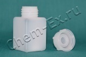Банка 100 мл с завинчивающейся крышкой, квадратная, GL32, ПЭВП, (Vitlab 92489) в Уфе