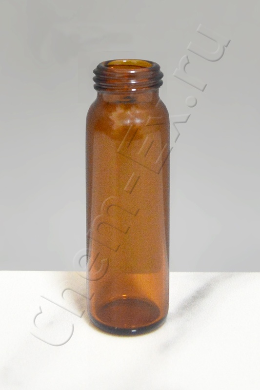 Виала 40 мл, темное стекло 7.0, d 27,5х95 мм, с резьбой ND24 (арт. HM-4095AP)