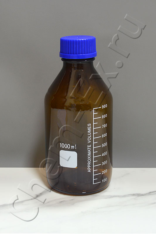 Склянка градуированная темная 1000 мл (с винтовой крышкой) (Минимед 10007208) в Уфе