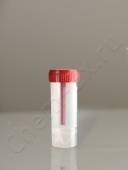 Контейнер для проб 30 мл, d = 27, h = 83 мм, с завинч. крышкой, стерил., град., мат. окно, ПП, ИУ (F в Уфе