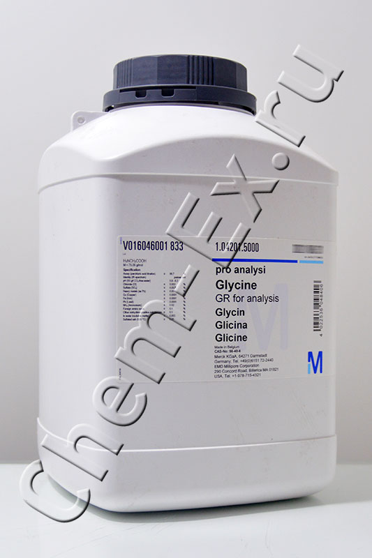 Аминоуксусная кислота (глицин) для анализа (Merck 1.04201.5000), 5 кг