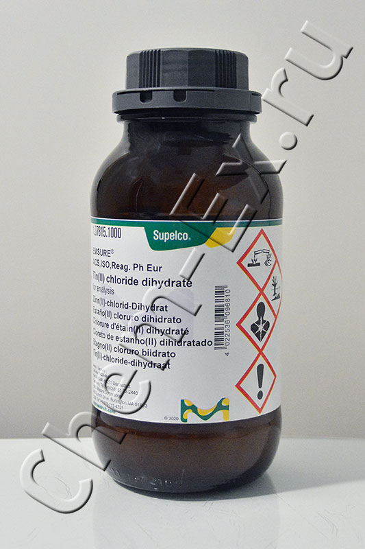 Олово (II) хлористое 2-вод для анализа EMSURE® (Merck 1.07815.1000), 1 кг