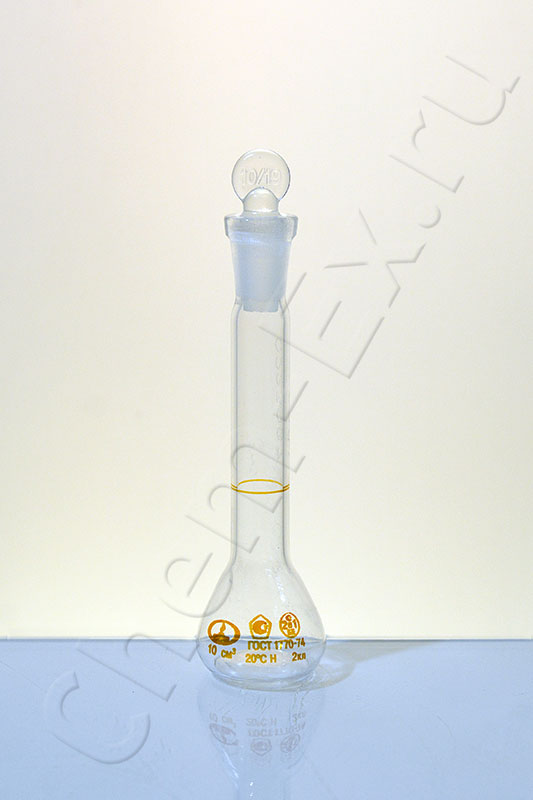 Колба мерная 2-10 ПМ (со стеклянной пробкой 10/19) (10001147) в Уфе