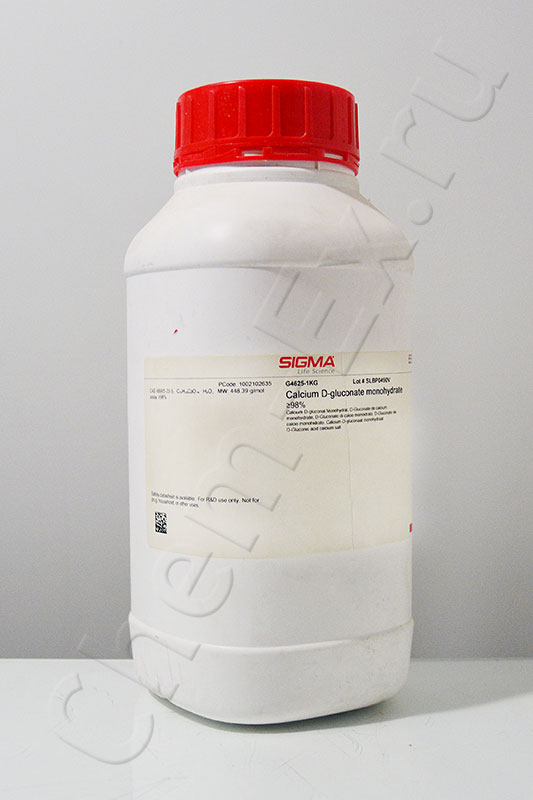 Кальций D-глюконат 1-водн., ≥98% (Sigma G4625) 1 кг в Уфе