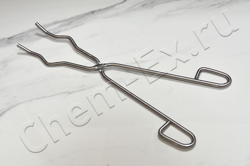 Щипцы тигельные изогнутые 350 мм из нержавеющей стали (TA600-350) в Уфе