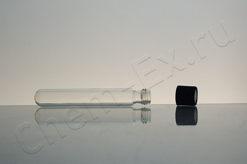 Пробирка 10мл, 16х100 мм, с завинчивающейся крышкой, Boro 3.3 (10005000) в Уфе