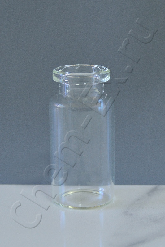 Виала 10 мл, светлое стекло 7.0, d 22,5x46 мм, обжимная N20, с плоским дном (арт. HM-0838) в Уфе