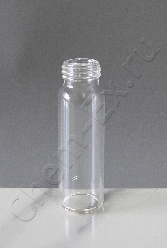 Виала 10 мл, светлое стекло 7.0, d 18,4х56 мм, с резьбой ND15 (арт. HM-1956) в Уфе