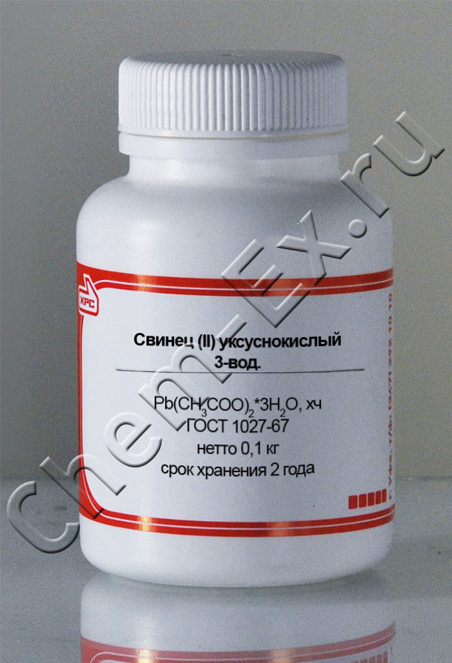 Свинец (II) уксуснокислый 3-вод. (хч) в Уфе