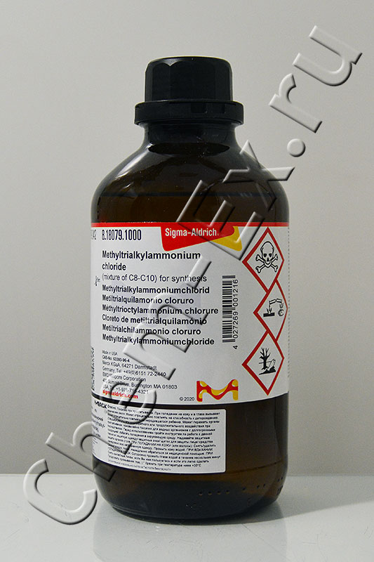Метилтриоктиламмоний хлорид Aliquat 336 (смесь C8-C10) для синтеза (Merck 8.18079.1000) 1 л