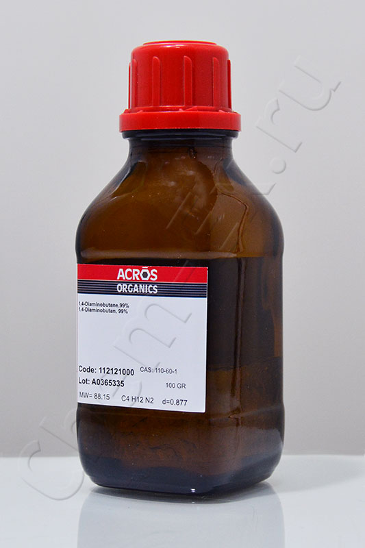 1,4-Диаминобутан 99.0 % (Acros 11212 1000) 100 г