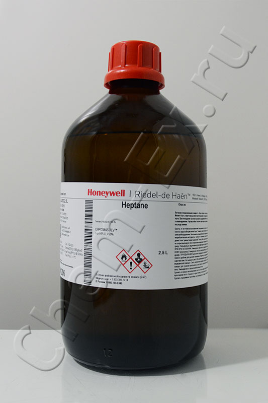 Гептан-н ≥99% для ВЭЖХ, CHROMASOLV® (Honeywell Fluka 34873) 2,5 л