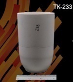 Тигель корундовый 620 мл, dверх=82 мм, dниз=55 мм, Н=171 мм (ТК-233-Л) в Уфе Тигель корундовый 620 мл, dверх=82 мм, dниз=55 мм, Н=171 мм (ТК-233-Л) в Уфе