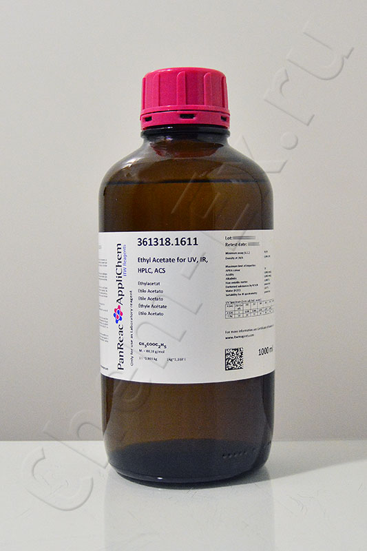 Этилацетат для ВЭЖХ 99,9% (Panreac 361318.1611), 1 л в Уфе