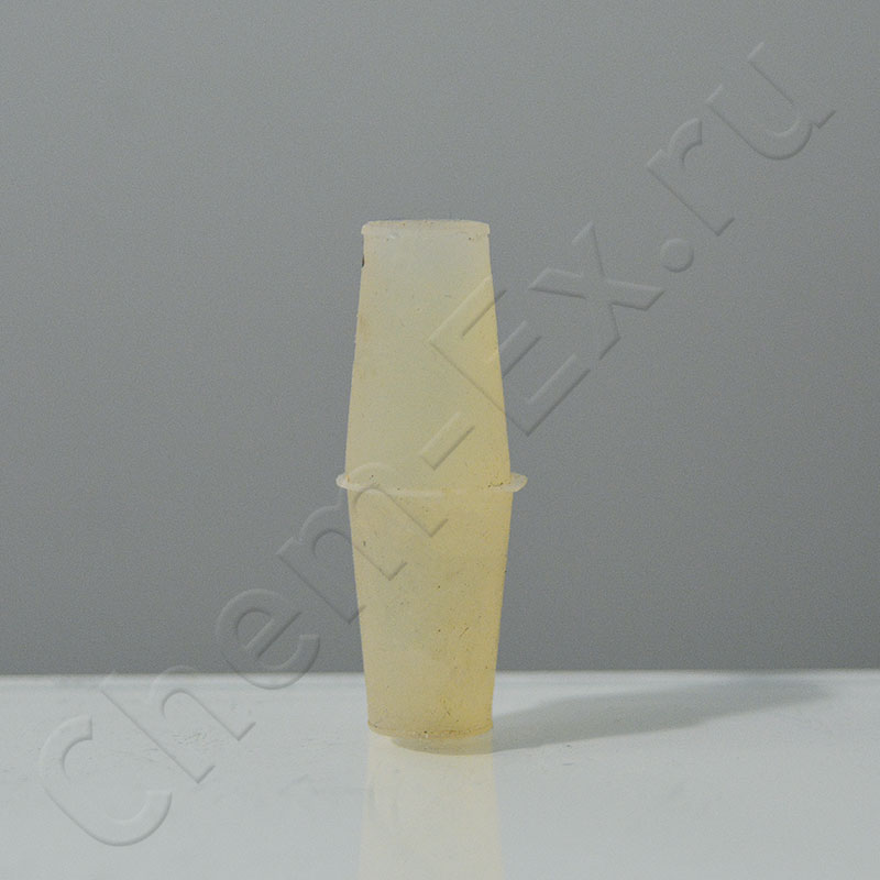 Пробка силиконовая №12/№12 (11/16 мм, h=40мм) двухконусная без канала (РП-030) в Уфе