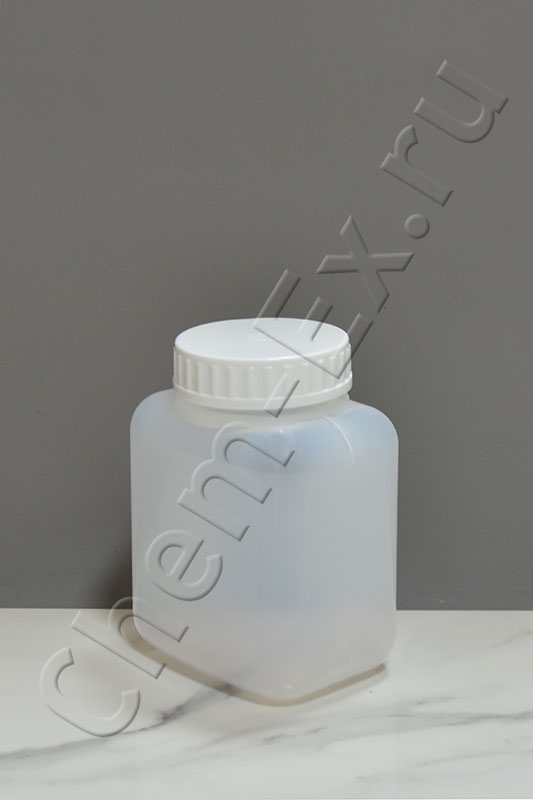 Банка 500 мл с завинчивающейся крышкой, квадратная, ПЭ (5.01.02.0331) в Уфе