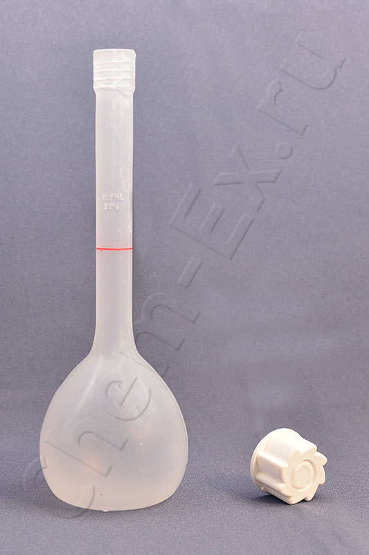 Колба мерная 100 мл с винтовой крышкой, GL18, ПП (Kartell 1432) в Уфе