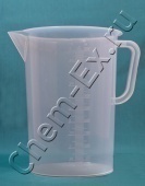 Мензурка 5000 мл, с ручкой, рельефная шкала, ПП (Vitlab 445941) в Уфе Мензурка 5000 мл, с ручкой, рельефная шкала, ПП (Vitlab 445941) в Уфе