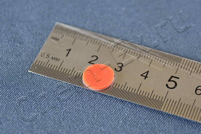 Септа для виал d 12,5x1 мм, белый PTFE / красный силикон (арт. HM-4459) в Уфе