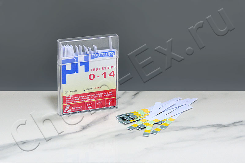 Бумага индикаторная универсальная рН 0-14 (HAWACH 4TS0014-1R) 100 шт/упак
