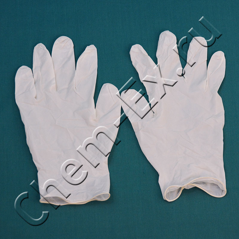 Перчатки MiniMax (смотровые, латексные, нестерильные, опудренные), размер L