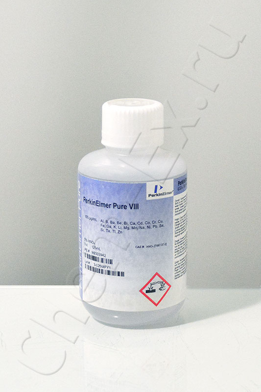 Стандарт калибровочный мультиэлементный Pure VIII, 5% HNO3 (Perkin Elmer N9303942) 125 мл