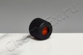 Крышка для виал черная d 8 мм, с отверстием, с септой из белого PTFE / красного силикона (HM-4447) в Уфе