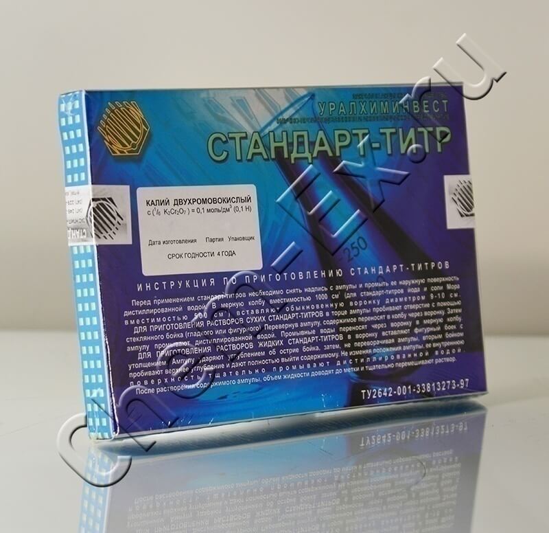 Калий двухромовокислый 0.1н (ТУ 2642-001-33813273-97) в Уфе