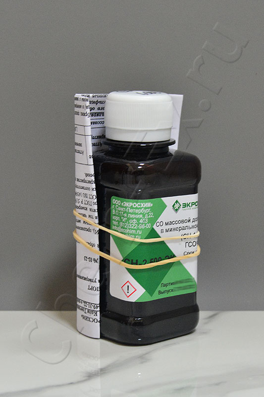 СО мас.доли серы в минеральном масле СН-2,500-ЭК (2,250-2,750%), 100мл, ГСО 8178-2002 (для РФС) в Уфе