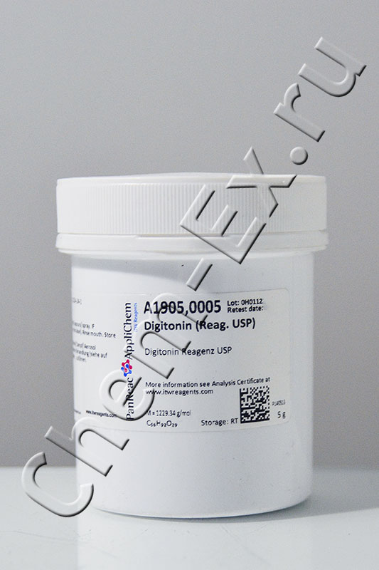 Дигитонин USP (AppliChem A1905,0005) 5 г