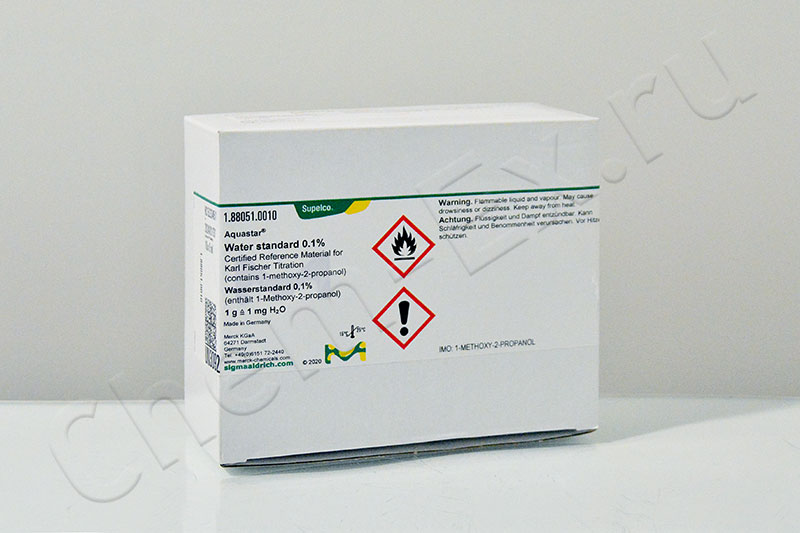 Water Standard 1.0 стандарт для кулонометр.титрования Aquastar™ (Merck 1.88051.0010), 10 х 8 мл. в Уфе