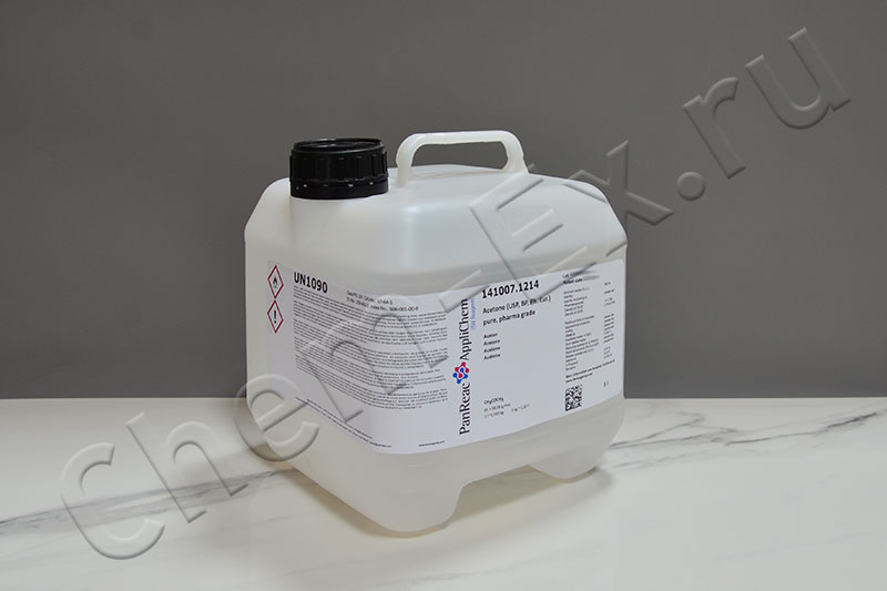 Ацетон Ph. Eur. 99,5% (Panreac 141007.1214), 5 л в Уфе