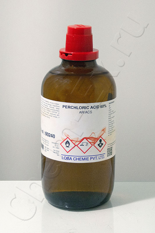 Хлорная кислота 60% AR/ACS в уксусной кислоте (LobaChemie 00240), 1 л