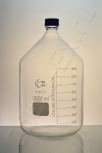 Склянка градуированная светлая10000 мл (с винтовой крышкой) boro 3.3 (10л) (1408) в Уфе