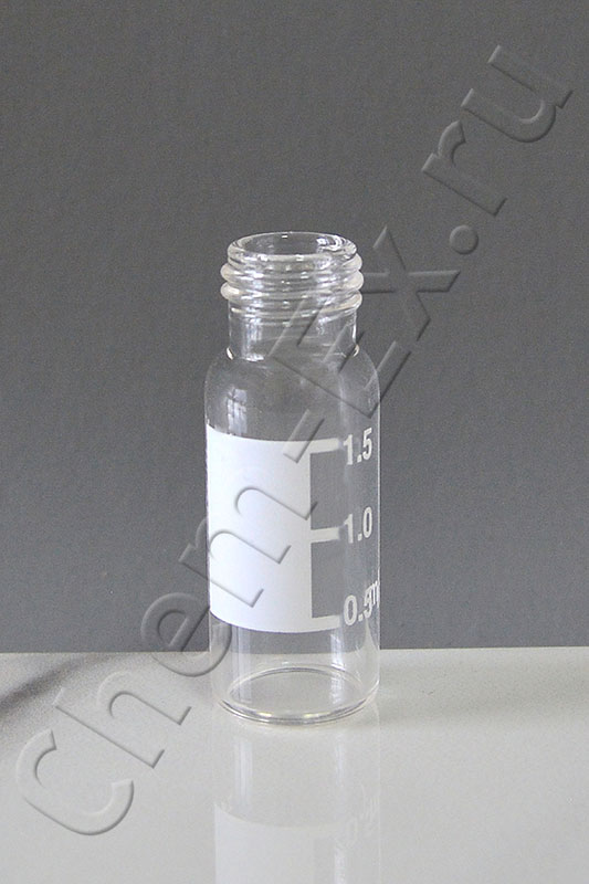 Виала 2 мл, светлое стекло 7.0, d 11,6х32 мм, с резьбой (9-425), со шкалой (арт.HM-0713)