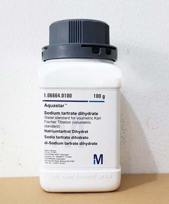 Натрий виннокислый 2-вод. стандарт для определения воды (15,66 % H2O) Aquastar™ (Merck 1.06664.0100) в Уфе