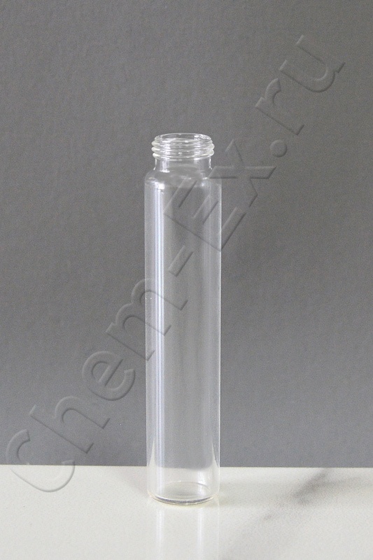 Виала 60 мл, светлое стекло, d 30*125 мм, с резьбой ND24 (арт. HM-60140)