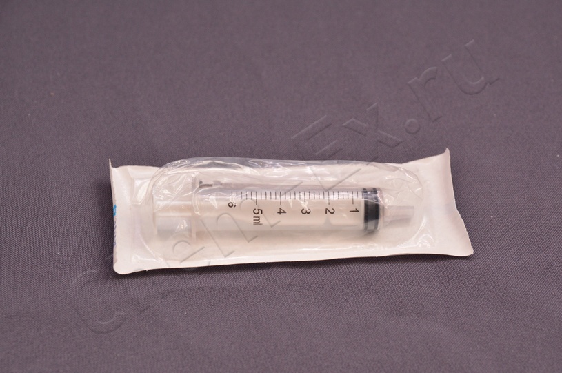 Шприц медицинский однократного применения трехкомп. 5 см3 с иглой 0.7*40 в Уфе
